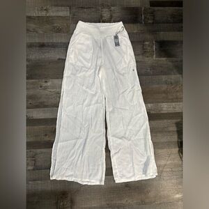 Aerie White Wide-Leg Pants